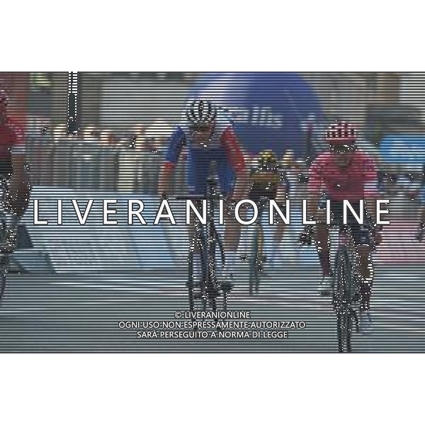 09-10-2021 Giro Di Lombardia; 2021, Groupama - Fdj; 2021, Ef Education - Nippo; Valter, Attila; Higuita, Sergio; Bergamo; ©SIROTTI/AG. ALDO LIVERANI SAS