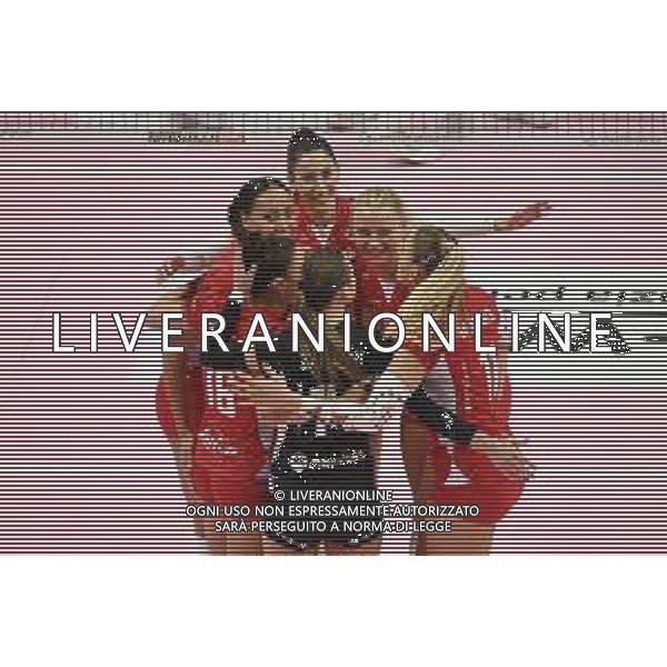 ¬© TVRG esultanza Busto Arsizio dopo un punto Unet E-Work Busto Arsizio vs Vero Volley Monza Campionato Serie A1 femminile - 1a giornata Busto Arsizio (VA) 09-10-2021 E-Work Arena foto Roberto Garavaglia/ag. Aldo Liverani sas/AGENZIA ALDO LIVERANI SAS