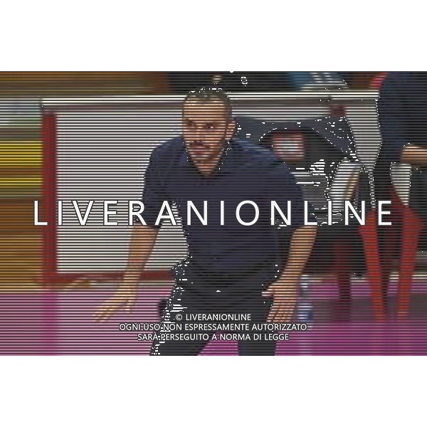 ¬© TVRG Marco Gaspari allenatore Monza Unet E-Work Busto Arsizio vs Vero Volley Monza Campionato Serie A1 femminile - 1a giornata Busto Arsizio (VA) 09-10-2021 E-Work Arena foto Roberto Garavaglia/ag. Aldo Liverani sas/AGENZIA ALDO LIVERANI SAS