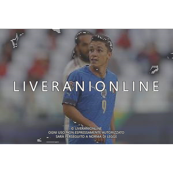 UEFA NATIONS LEAGUE 2021 ITALIA - BELGIO del 10/10/2021 - nella foto: Giacomo Raspadori (Italy) ©Claudio Zamagni/Agenzia Aldo Liverani s.a.s. during European UEFA Nations League 2021 soccer match between Italy and Belgium at Juventus Stadium in Turin on October 10 2021 photo credit by Claudio Zamagni/Aldo Liverani Photo Agency