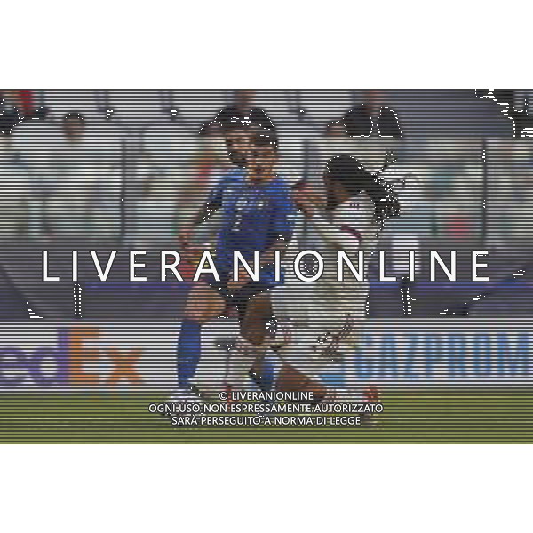 UEFA NATIONS LEAGUE 2021 ITALIA - BELGIO del 10/10/2021 - nella foto: Giovanni Di Lorenzo (Italy) ©Claudio Zamagni/Agenzia Aldo Liverani s.a.s. during European UEFA Nations League 2021 soccer match between Italy and Belgium at Juventus Stadium in Turin on October 10 2021 photo credit by Claudio Zamagni/Aldo Liverani Photo Agency
