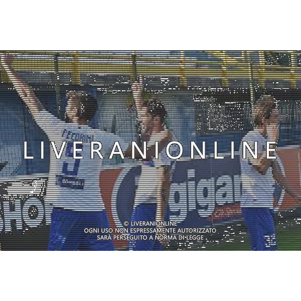 ¬© TVRG esultanza Pro Sesto dopo il gol dell\'1 a 0 Riccardo Capogna Pro Sesto vs Pro Patria Campionato Serie C girone A - 8a giornata Sesto San Giovanni (MI) 10-10-2021 Stadio Ernesto Breda foto Roberto Garavaglia/ag. Aldo Liverani sas/AGENZIA ALDO LIVERANI SAS