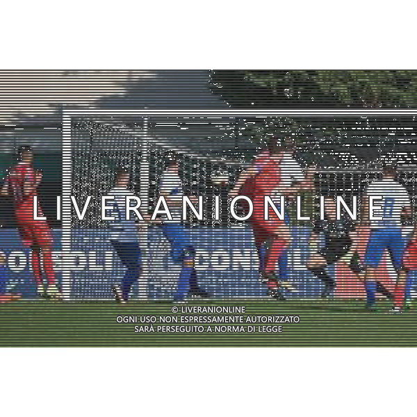 ¬© TVRG Lorenzo Saporetti (Pro Patria) segna il gol dell\'1 a 1 Pro Sesto vs Pro Patria Campionato Serie C girone A - 8a giornata Sesto San Giovanni (MI) 10-10-2021 Stadio Ernesto Breda foto Roberto Garavaglia/ag. Aldo Liverani sas/AGENZIA ALDO LIVERANI SAS