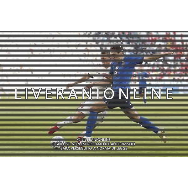 UEFA NATIONS LEAGUE 2021 ITALIA - BELGIO del 10/10/2021 - nella foto: fallo si Federico Chiesa (Italy) ©Claudio Zamagni/Agenzia Aldo Liverani s.a.s. during European UEFA Nations League 2021 soccer match between Italy and Belgium at Juventus Stadium in Turin on October 10 2021 photo credit by Claudio Zamagni/Aldo Liverani Photo Agency