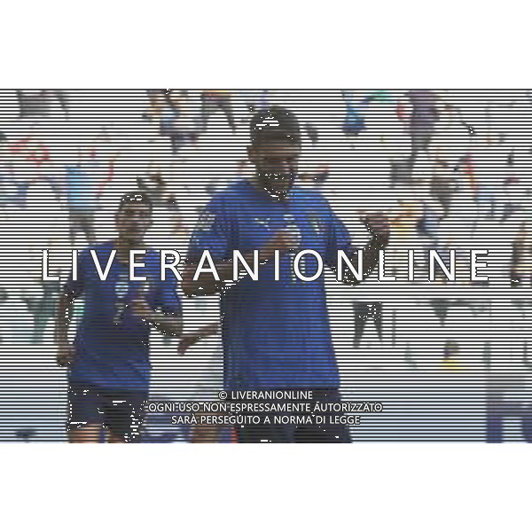 UEFA NATIONS LEAGUE 2021 ITALIA - BELGIO del 10/10/2021 - nella foto: Esultanza Domenico Berardi (Italy)dopo il goal ©Claudio Zamagni/Agenzia Aldo Liverani s.a.s. during European UEFA Nations League 2021 soccer match between Italy and Belgium at Juventus Stadium in Turin on October 10 2021 photo credit by Claudio Zamagni/Aldo Liverani Photo Agency