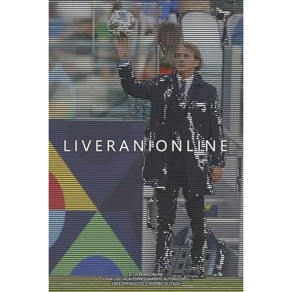 UEFA NATIONS LEAGUE 2021 ITALIA - BELGIO del 10/10/2021 - nella foto: Roberto Mancini Coach (Italy) ©Claudio Zamagni/Agenzia Aldo Liverani s.a.s. during European UEFA Nations League 2021 soccer match between Italy and Belgium at Juventus Stadium in Turin on October 10 2021 photo credit by Claudio Zamagni/Aldo Liverani Photo Agency