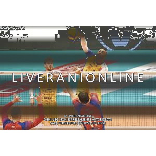 ¬© TVRG Earvin Ngapeth (Modena) Vero Volley Monza vs Leo Shoes PerkinElmer Modena Campionato SuperLega Credem Banca - 1a giornata Monza 10-10-2021 Arena di Monza foto Roberto Garavaglia/ag. Aldo Liverani sas/AGENZIA ALDO LIVERANI SAS