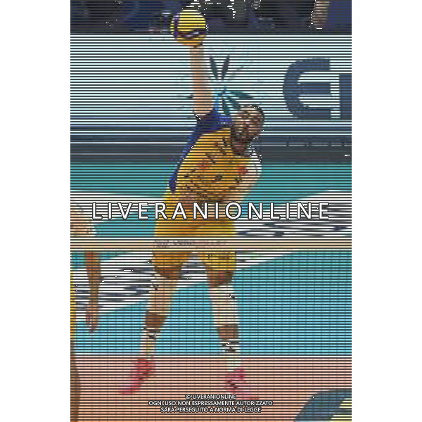 © TVRG Earvin Ngapeth (Modena) Vero Volley Monza vs Leo Shoes PerkinElmer Modena Campionato SuperLega Credem Banca - 1a giornata Monza 10-10-2021 Arena di Monza foto Roberto Garavaglia/ag. Aldo Liverani sas/AGENZIA ALDO LIVERANI SAS