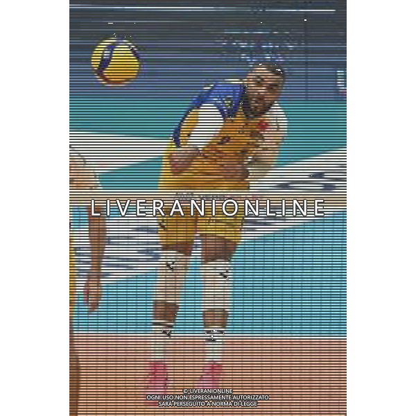 ¬© TVRG Earvin Ngapeth (Modena) Vero Volley Monza vs Leo Shoes PerkinElmer Modena Campionato SuperLega Credem Banca - 1a giornata Monza 10-10-2021 Arena di Monza foto Roberto Garavaglia/ag. Aldo Liverani sas/AGENZIA ALDO LIVERANI SAS