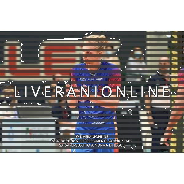 ¬© TVRG Donovan Dzavoronok (Monza) Vero Volley Monza vs Leo Shoes PerkinElmer Modena Campionato SuperLega Credem Banca - 1a giornata Monza 10-10-2021 Arena di Monza foto Roberto Garavaglia/ag. Aldo Liverani sas/AGENZIA ALDO LIVERANI SAS