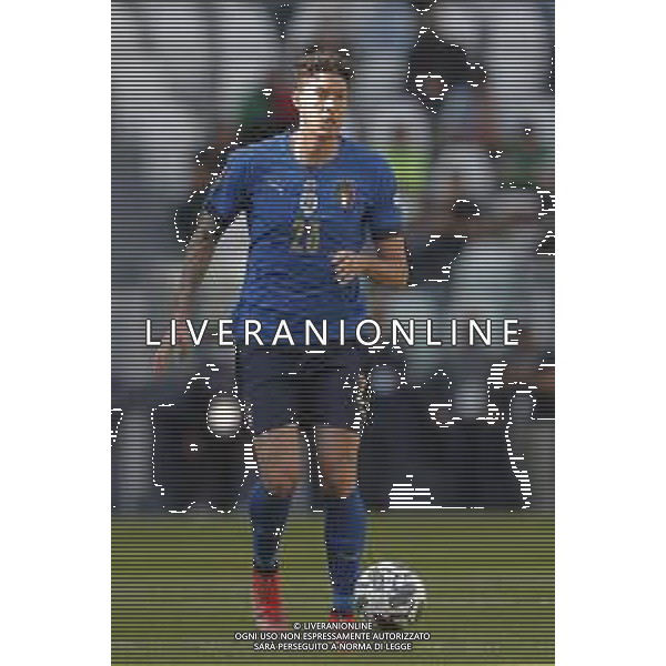 UEFA NATIONS LEAGUE 2021 ITALIA - BELGIO del 10/10/2021 - nella foto: Alessandro Bastoni (Italy) ©Claudio Zamagni/Agenzia Aldo Liverani s.a.s. Alessandro Bastoni (Italy)during European UEFA Nations League 2021 soccer match between Italy and Belgium at Juventus Stadium in Turin on October 10 2021 photo credit by Claudio Zamagni/Aldo Liverani Photo Agency/AGENZIA ALDO LIVERANI SAS