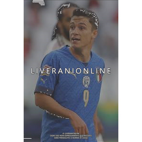 UEFA NATIONS LEAGUE 2021 ITALIA - BELGIO del 10/10/2021 - nella foto: Giacomo Raspadori (Italy) ©Claudio Zamagni/Agenzia Aldo Liverani s.a.s. Giacomo Raspadori (Italy) during European UEFA Nations League 2021 soccer match between Italy and Belgium at Juventus Stadium in Turin on October 10 2021 photo credit by Claudio Zamagni/Aldo Liverani Photo Agency/AGENZIA ALDO LIVERANI SAS