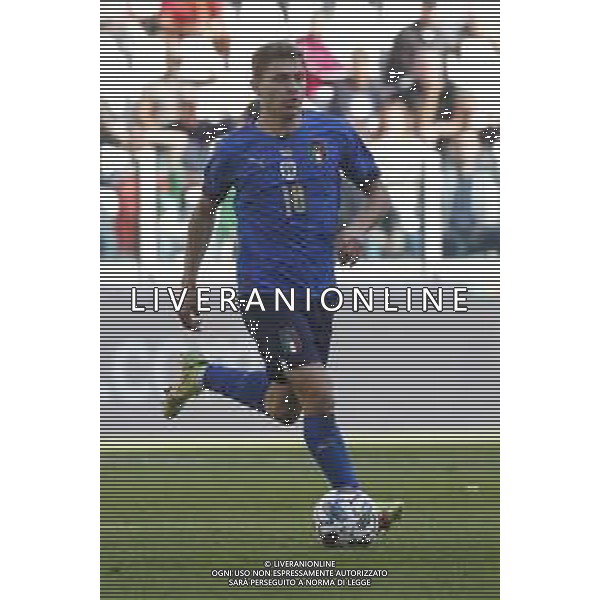 UEFA NATIONS LEAGUE 2021 ITALIA - BELGIO del 10/10/2021 - nella foto: Nicolo\' Barella (Italy) ©Claudio Zamagni/Agenzia Aldo Liverani s.a.s. Nicolo Barella (Italy)during European UEFA Nations League 2021 soccer match between Italy and Belgium at Juventus Stadium in Turin on October 10 2021 photo credit by Claudio Zamagni/Aldo Liverani Photo Agency/AGENZIA ALDO LIVERANI SAS