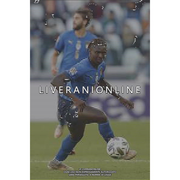 UEFA NATIONS LEAGUE 2021 ITALIA - BELGIO del 10/10/2021 - nella foto: Moise Kean (Italy) ©Claudio Zamagni/Agenzia Aldo Liverani s.a.s. Moise Kean (Italy) during European UEFA Nations League 2021 soccer match between Italy and Belgium at Juventus Stadium in Turin on October 10 2021 photo credit by Claudio Zamagni/Aldo Liverani Photo Agency/AGENZIA ALDO LIVERANI SAS