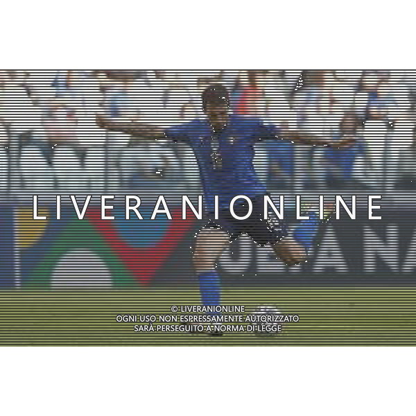 UEFA NATIONS LEAGUE 2021 ITALIA - BELGIO del 10/10/2021 - nella foto: Francesco Acerbi (Italy) ©Claudio Zamagni/Agenzia Aldo Liverani s.a.s. \15\ during European UEFA Nations League 2021 soccer match between Italy and Belgium at Juventus Stadium in Turin on October 10 2021 photo credit by Claudio Zamagni/Aldo Liverani Photo Agency/AGENZIA ALDO LIVERANI SAS