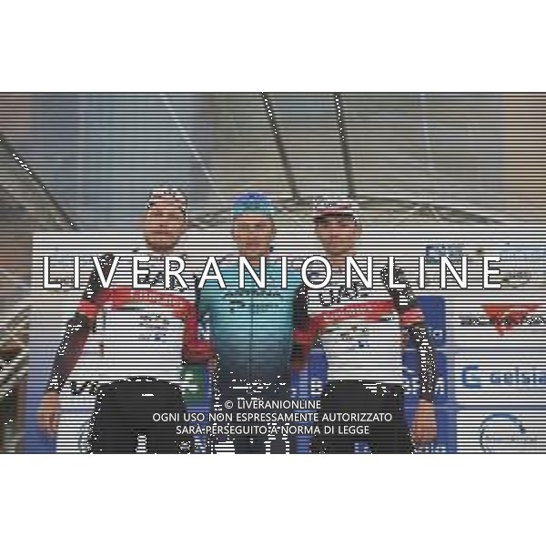 11-10-2021 Coppa Agostoni; 2021, Astana - Premier Tech; 2021, Uae - Emirates; Lutsenko, Alexey; Trentin, Matteo; Covi, Alessandro; Lissone; ©SIROTTI/AGENZIA ALDO LIVERANI SAS