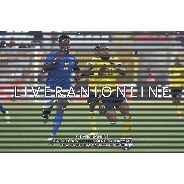 Caleb Okoli (Italia) e Amin Sarr (Svezia) Italia vs Svezia Campionato Europeo Under 21 EURO 2023 fase di qualificazione - gruppo F Monza 12-10-2021 Stadio Brianteo foto Roberto Garavaglia/ag. Aldo Liverani sas/AGENZIA ALDO LIVERANI SAS