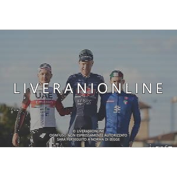 13-10-2021 Giro Del Veneto; 2021, Alpecin - Fenix; 2021, Uae - Emirates; 2021, Dsm; Meurisse, Xandro; Trentin, Matteo; Dainese, Alberto; Padova; ©SIROTTI/AGENZIA ALDO LIVERANI SAS