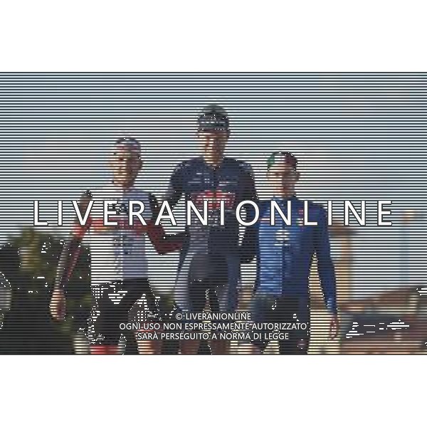 13-10-2021 Giro Del Veneto; 2021, Alpecin - Fenix; 2021, Uae - Emirates; 2021, Dsm; Meurisse, Xandro; Trentin, Matteo; Dainese, Alberto; Padova; ©SIROTTI/AGENZIA ALDO LIVERANI SAS
