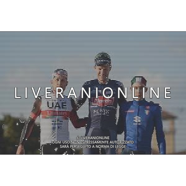 13-10-2021 Giro Del Veneto; 2021, Alpecin - Fenix; 2021, Uae - Emirates; 2021, Dsm; Meurisse, Xandro; Trentin, Matteo; Dainese, Alberto; Padova; ©SIROTTI/AGENZIA ALDO LIVERANI SAS