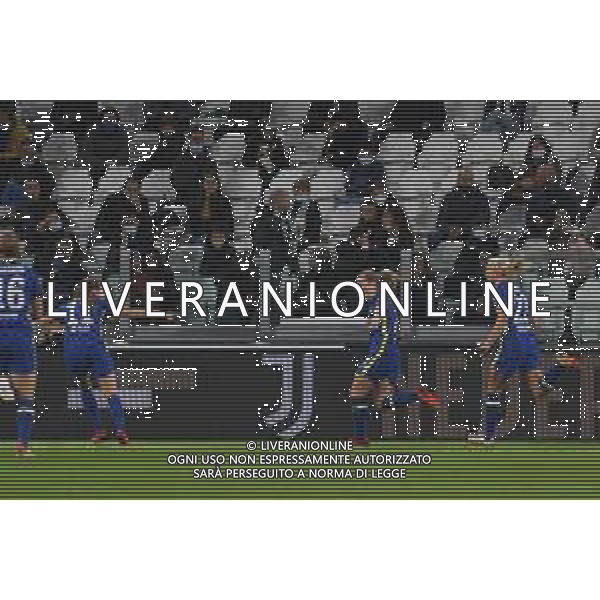 Torino 13.10.2021 Stadio Allianz Stadium ©Manuela Viganti/Agenzia Aldo Liverani Juventus vs Chelsea Champions League Women\'s 2021/2022 Nella foto: esultanza chelsea dopo il gol di erin cuthbert ©VIGANTI/AGENZIA ALDO LIVERANI SAS