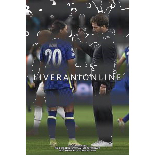 Torino 13.10.2021 Stadio Allianz Stadium ©Manuela Viganti/Agenzia Aldo Liverani Juventus vs Chelsea Champions League Women\'s 2021/2022 Nella foto: joe montemurro e samantha kerr ©VIGANTI/AGENZIA ALDO LIVERANI SAS