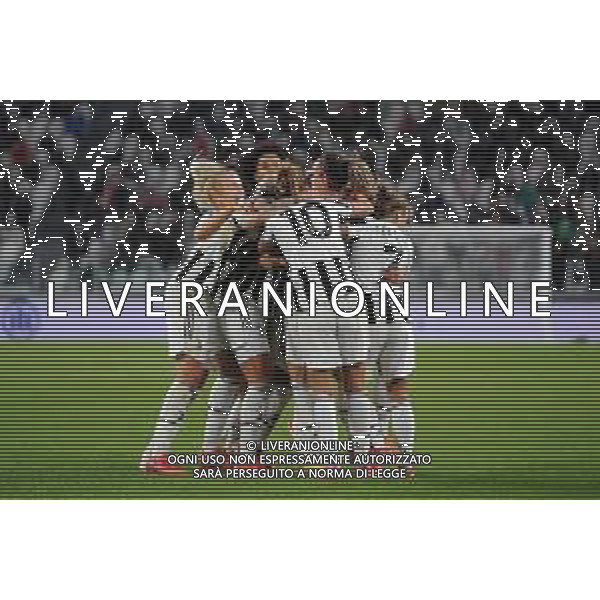 Torino 13.10.2021 Stadio Allianz Stadium ©Manuela Viganti/Agenzia Aldo Liverani Juventus vs Chelsea Champions League Women\'s 2021/2022 Nella foto: esultanza della juventus dopo il gol di barbara bonansea