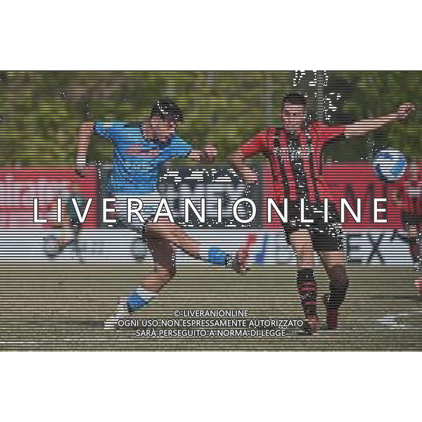 ¬© TVRG Giuseppe Ambrosino (Napoli) e Marco Bosisio (Milan) Milan vs Napoli Campionato Primavera 1 TIM - 5a giornata Milano 15-10-2021 centro sportivo Peppino Vismara foto Roberto Garavaglia/ag. Aldo Liverani sas/AGENZIA ALDO LIVERANI SAS