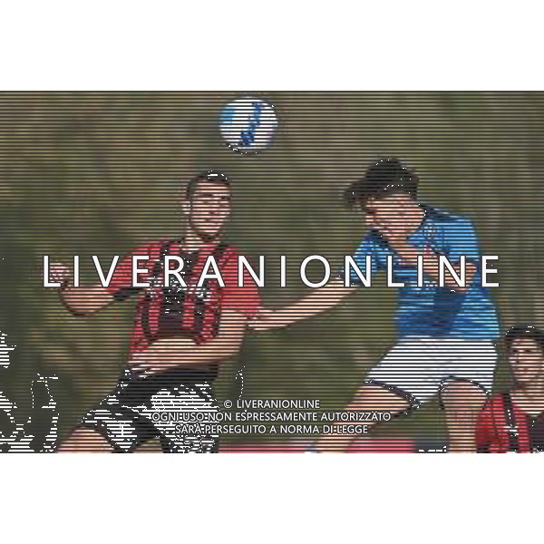 ¬© TVRG Leonardo Rossi (Milan) e Benedetto Barba (Napoli) Milan vs Napoli Campionato Primavera 1 TIM - 5a giornata Milano 15-10-2021 centro sportivo Peppino Vismara foto Roberto Garavaglia/ag. Aldo Liverani sas/AGENZIA ALDO LIVERANI SAS