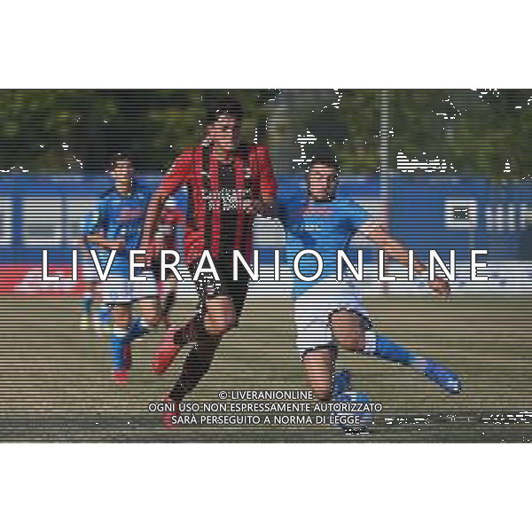 ¬© TVRG Enrico Di Gesu\' (Milan) e Davide Costanzo (Napoli) Milan vs Napoli Campionato Primavera 1 TIM - 5a giornata Milano 15-10-2021 centro sportivo Peppino Vismara foto Roberto Garavaglia/ag. Aldo Liverani sas/AGENZIA ALDO LIVERANI SAS