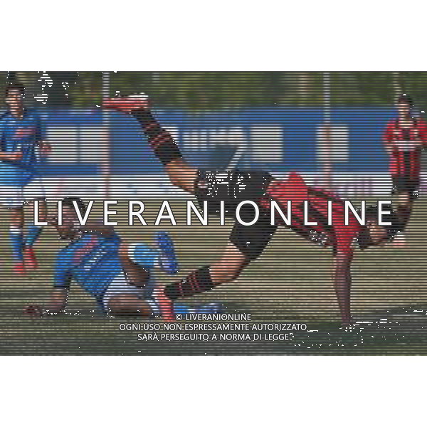 ¬© TVRG Enrico Di Gesu\' (Milan) Milan vs Napoli Campionato Primavera 1 TIM - 5a giornata Milano 15-10-2021 centro sportivo Peppino Vismara foto Roberto Garavaglia/ag. Aldo Liverani sas/AGENZIA ALDO LIVERANI SAS