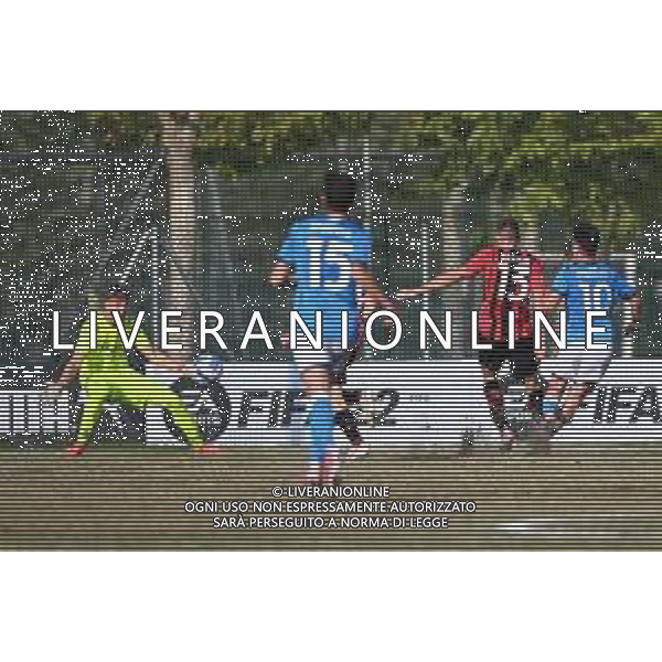 ¬© TVRG Giuseppe Ambrosino (Napoli) segna il gol del 2 a 0 Milan vs Napoli Campionato Primavera 1 TIM - 5a giornata Milano 15-10-2021 centro sportivo Peppino Vismara foto Roberto Garavaglia/ag. Aldo Liverani sas/AGENZIA ALDO LIVERANI SAS