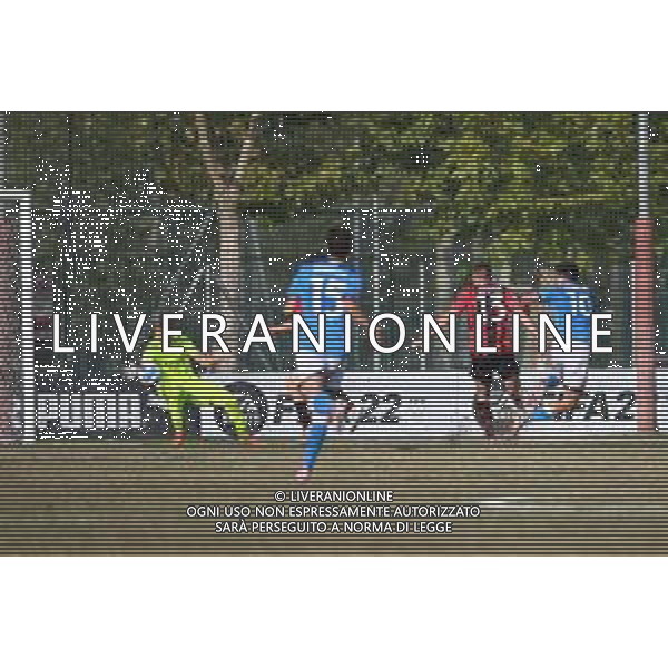 ¬© TVRG Giuseppe Ambrosino (Napoli) segna il gol del 2 a 0 Milan vs Napoli Campionato Primavera 1 TIM - 5a giornata Milano 15-10-2021 centro sportivo Peppino Vismara foto Roberto Garavaglia/ag. Aldo Liverani sas/AGENZIA ALDO LIVERANI SAS
