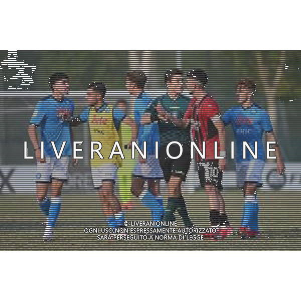 ¬© TVRG tensione tra i giocatori a fine gara Milan vs Napoli Campionato Primavera 1 TIM - 5a giornata Milano 15-10-2021 centro sportivo Peppino Vismara foto Roberto Garavaglia/ag. Aldo Liverani sas/AGENZIA ALDO LIVERANI SAS