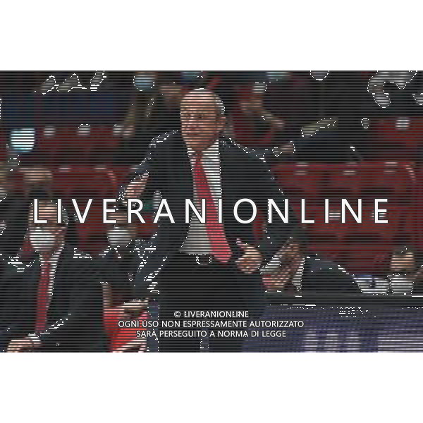 © TVRG Ettore Messina allenatore Milano AX Armani Exchange Milano vs Anadolu Efes Istanbul Turkish Airlines EuroLeague - 4a giornata regular season Assago (MI) 15-10-2021 Mediolanum Forum foto Roberto Garavaglia/ag. Aldo Liverani sas/AGENZIA ALDO LIVERANI SAS