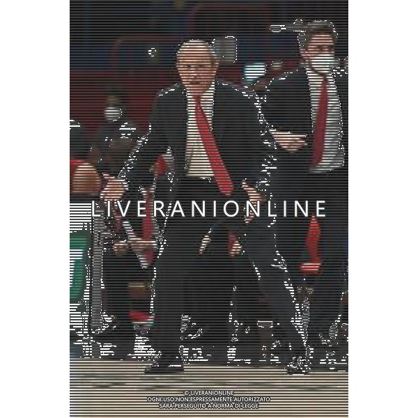 ¬© TVRG Ettore Messina allenatore Olimpia Milano AX Armani Exchange Milano vs Anadolu Efes Istanbul Turkish Airlines EuroLeague - 4a giornata regular season Assago (MI) 15-10-2021 Mediolanum Forum foto Roberto Garavaglia/ag. Aldo Liverani sas/AGENZIA ALDO LIVERANI SAS