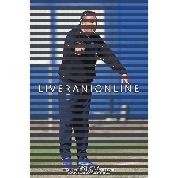 © TVRG Nicolo\' Frustalupi allenatore Napoli Milan vs Napoli Campionato Primavera 1 TIM - 5a giornata Milano 15-10-2021 centro sportivo Peppino Vismara foto Roberto Garavaglia/ag. Aldo Liverani sas