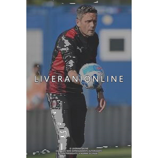 © TVRG Daniele Gregori allenatore Milan in panchina al posto dello squalificato Federico Giunti Milan vs Napoli Campionato Primavera 1 TIM - 5a giornata Milano 15-10-2021 centro sportivo Peppino Vismara foto Roberto Garavaglia/ag. Aldo Liverani sas
