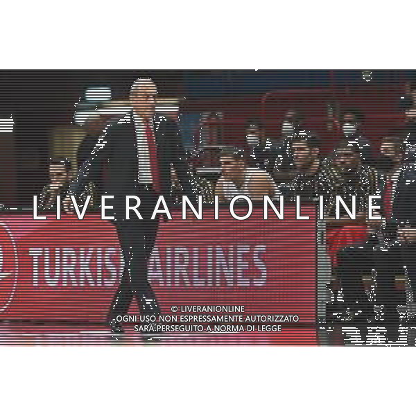 © TVRG Ettore Messina allenatore Milano AX Armani Exchange Milano vs Anadolu Efes Istanbul Turkish Airlines EuroLeague - 4a giornata regular season Assago (MI) 15-10-2021 Mediolanum Forum foto Roberto Garavaglia/ag. Aldo Liverani sas