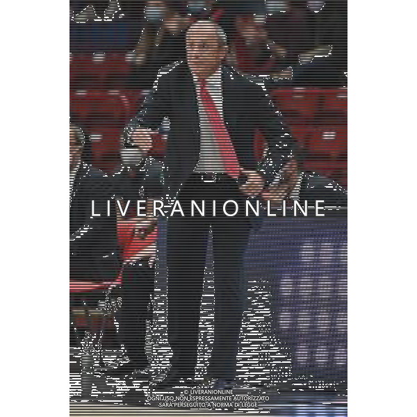 © TVRG Ettore Messina allenatore Milano AX Armani Exchange Milano vs Anadolu Efes Istanbul Turkish Airlines EuroLeague - 4a giornata regular season Assago (MI) 15-10-2021 Mediolanum Forum foto Roberto Garavaglia/ag. Aldo Liverani sas