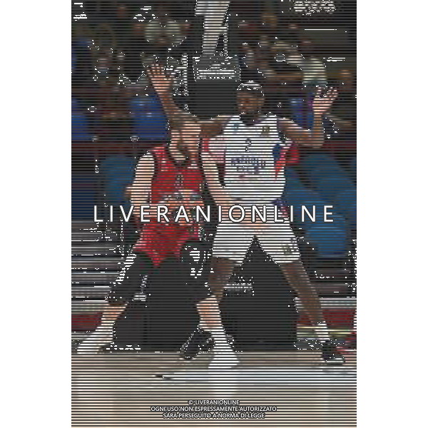 © TVRG Nicolo\' Melli (Milano) SX e Chris Singleton (Istanbul) DX AX Armani Exchange Milano vs Anadolu Efes Istanbul Turkish Airlines EuroLeague - 4a giornata regular season Assago (MI) 15-10-2021 Mediolanum Forum foto Roberto Garavaglia/ag. Aldo Liverani sas