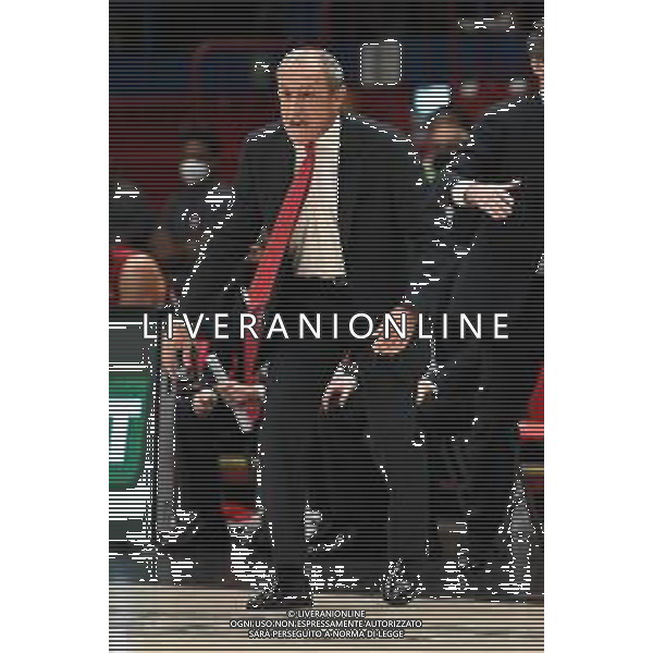 © TVRG Ettore Messina allenatore Milano AX Armani Exchange Milano vs Anadolu Efes Istanbul Turkish Airlines EuroLeague - 4a giornata regular season Assago (MI) 15-10-2021 Mediolanum Forum foto Roberto Garavaglia/ag. Aldo Liverani sas