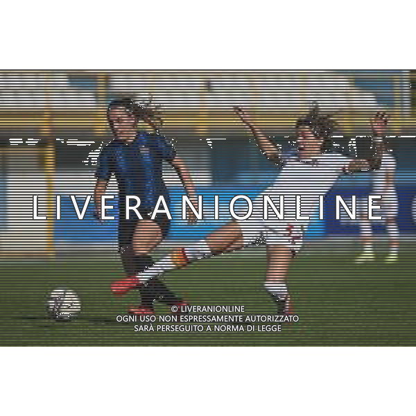 © TVRG Gloria Marinelli (Inter) ed Elena Linari (Roma) Inter Milano Women vs Roma Women Campionato Serie A femminile - 4a giornata Sesto San Giovanni (MI) 16-10-2021 Stadio Ernesto Breda foto Roberto Garavaglia/ag. Aldo Liverani sas