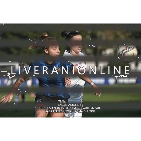 © TVRG Beatrice Merlo (Inter) e Valeria Pirone (Roma) Inter Milano Women vs Roma Women Campionato Serie A femminile - 4a giornata Sesto San Giovanni (MI) 16-10-2021 Stadio Ernesto Breda foto Roberto Garavaglia/ag. Aldo Liverani sas/AGENZIA ALDO LIVERANI SAS