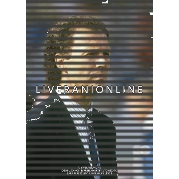 RETROSPETTIVA FRANZ BECKENBAUER CALCIATORE NELLA FOTO FRANZ BECKENBAUER ALLENATORE NAZIONALE GERMANIA OVEST NELL\'ANNO 1988 AG ALDO LIVERANI SAS