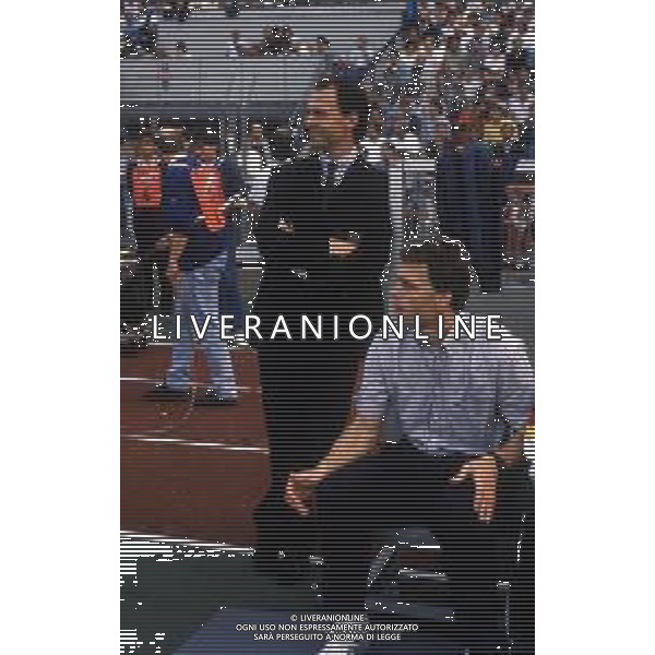 RETROSPETTIVA FRANZ BECKENBAUER CALCIATORE NELLA FOTO FRANZ BECKENBAUER ALLENATORE NAZIONALE GERMANIA OVEST NELL\'ANNO 1988 AG ALDO LIVERANI SAS