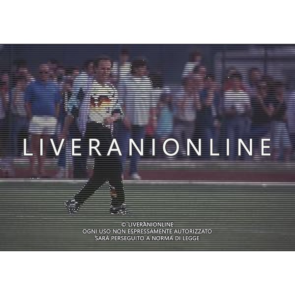 RETROSPETTIVA FRANZ BECKENBAUER CALCIATORE NELLA FOTO FRANZ BECKENBAUER ALLENATORE NAZIONALE GERMANIA OVEST NELL\'ANNO 1990 AI MONDIALI DI ITALIA 90 AG ALDO LIVERANI SAS 