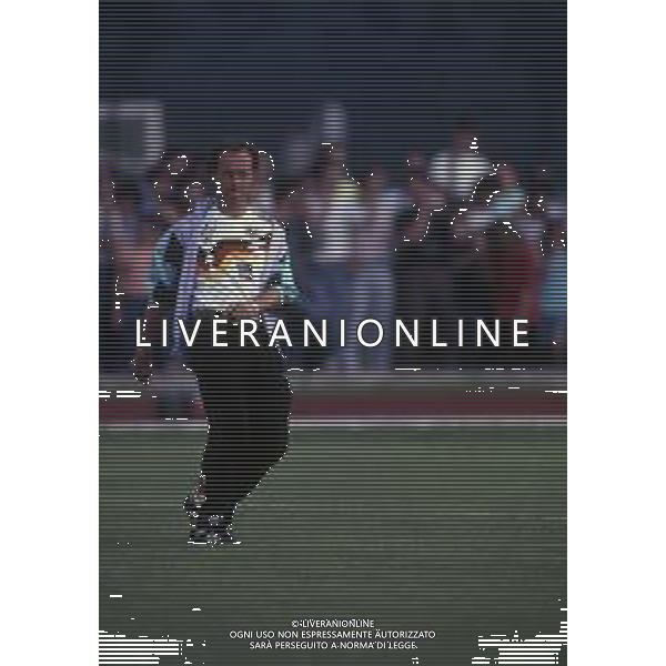 RETROSPETTIVA FRANZ BECKENBAUER CALCIATORE NELLA FOTO FRANZ BECKENBAUER ALLENATORE NAZIONALE GERMANIA OVEST NELL\'ANNO 1990 AI MONDIALI DI ITALIA 90 AG ALDO LIVERANI SAS