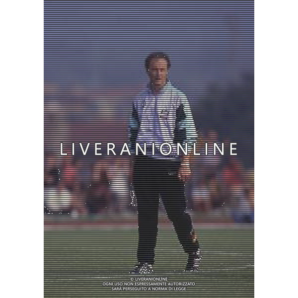 RETROSPETTIVA FRANZ BECKENBAUER CALCIATORE NELLA FOTO FRANZ BECKENBAUER ALLENATORE NAZIONALE GERMANIA OVEST NELL\'ANNO 1990 AI MONDIALI DI ITALIA 90 AG ALDO LIVERANI SAS 
