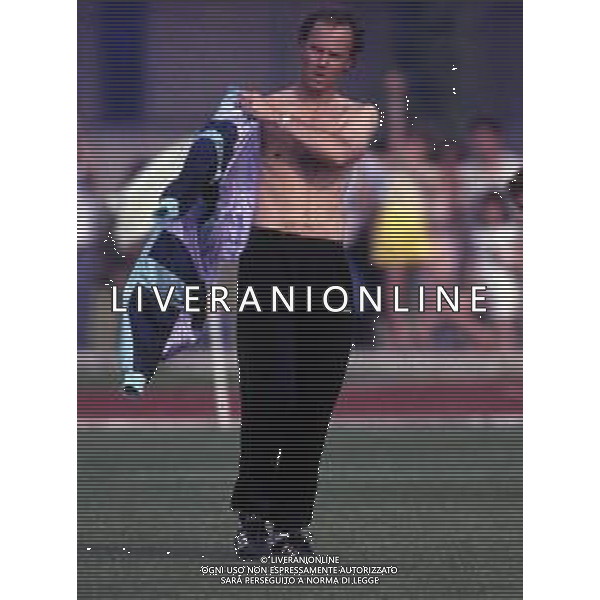 RETROSPETTIVA FRANZ BECKENBAUER CALCIATORE NELLA FOTO FRANZ BECKENBAUER ALLENATORE NAZIONALE GERMANIA OVEST NELL\'ANNO 1990 AI MONDIALI DI ITALIA 90 AG ALDO LIVERANI SAS